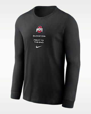Ohio State Sideline Men's Nike Dri-FIT College Long-Sleeve T-Shirt